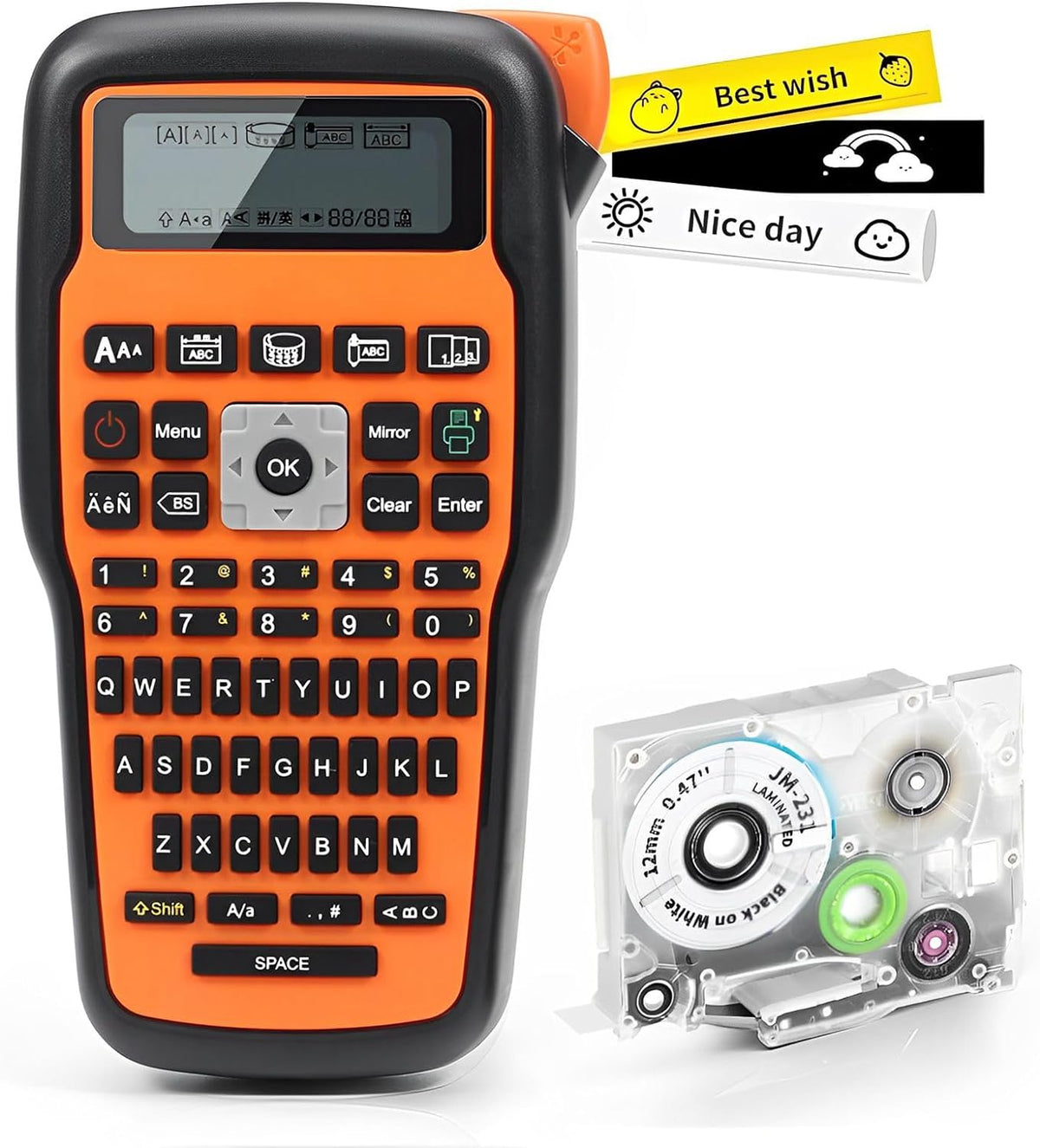 Key Labeller MarkDomain Cable Label Maker Machine E1000 Wire Label Maker with Label ...