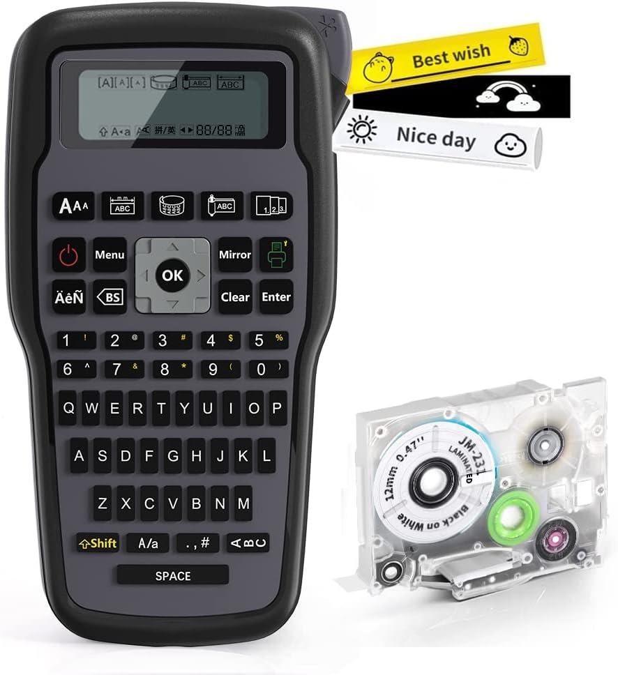 Label Maker - E1000 Handheld Laminated Label Maker Printer with Tape ...