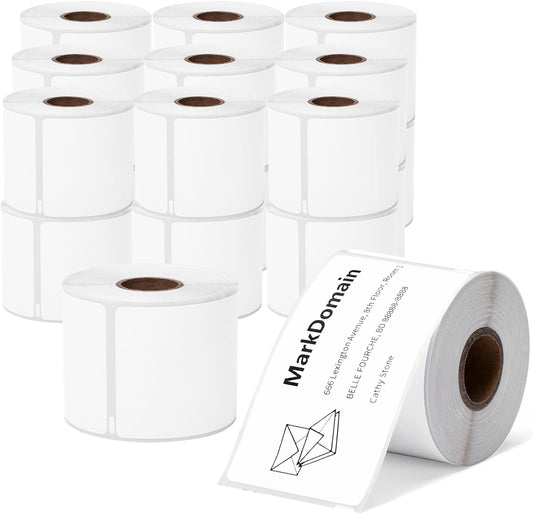 20 Rolls MarkDomain Compatible Paper Roll Replacement for Dymo 30256 Standard Large Shipping Labels 59 mm x 102 mm (2-5/16" x 4") 300/Roll for Label Writer LW 330 400 450 Duo Twin Turbo 4XL Printer