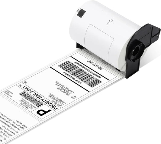 4 x 6 in Shipping Labels Replace for Brother DK-1241 Die-Cut Address Label for QL-1050N QL-1110nwb QL-1100 Label Printer, 200 Label/roll, 1 Roll + 1 Frame